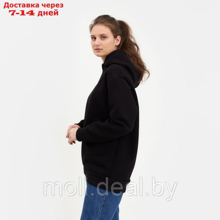 Худи женское MINAKU: Casual Collection цвет черный, р-р 50-52 - фото 2 - id-p194650678