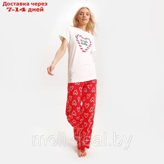 Пижама новогодняя женская (футболка и брюки) KAFTAN Girl, размер 40-42 - фото 4 - id-p194650683