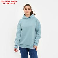 Худи женское MINAKU: Casual Collection цвет серо-голубой, р-р 50-52