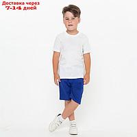 Комплект для мальчика Lacoste (футболка, шорты), цвет белый/синий, рост 134-140 см