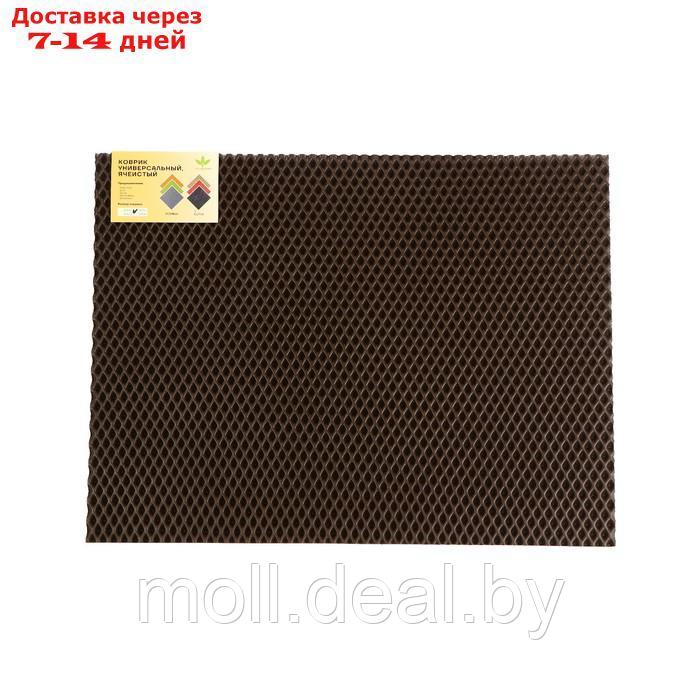 Универсальный ева-коврик Eco-cover, Ромб 50 х 67 см, коричневый - фото 1 - id-p194648872