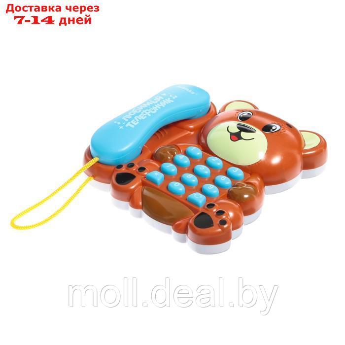 Музыкальный телефон "Весёлый мишка", звук, свет - фото 2 - id-p194649876