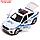 Машина металлическая "BMW X6 полиция", 12 см, двери, багаж, инерц, белый X6-12POL-WH, фото 4