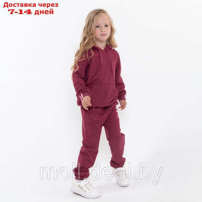 Костюм детский (толстовка, брюки) Adidas, цвет бордовый, рост 92 см (2 года) - фото 5 - id-p194649015