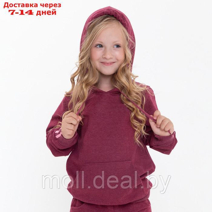 Костюм детский (толстовка, брюки) Adidas, цвет бордовый, рост 92 см (2 года) - фото 8 - id-p194649015