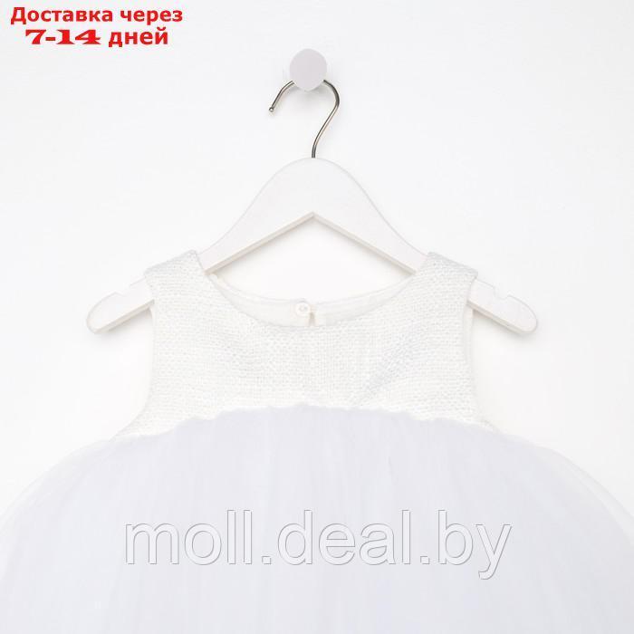 Платье для девочки MINAKU: PartyDress цвет белый, рост 98 - фото 9 - id-p194649018
