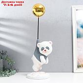 Сувенир полистоун "Панда летит на воздушном шарике" 47х16,5х16,5 см