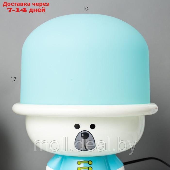 Настольная лампа Собачка E14 15Вт голубой 17х21х28 см - фото 5 - id-p194650330