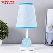Настольная лампа "Хилтон" E27 40Вт бело-голубой 15х15х32 м