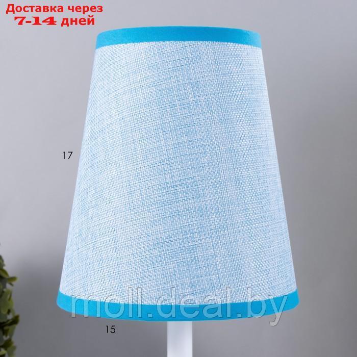 Настольная лампа "Хилтон" E27 40Вт бело-голубой 15х15х32 м - фото 6 - id-p194650347