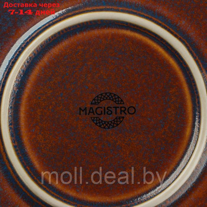 Тарелка десертная Magistro Garland 18,5×1,6 см, цвет серый с переливом - фото 8 - id-p194650426