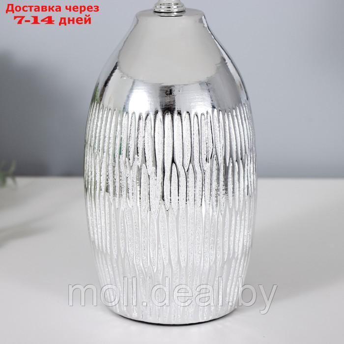 Настольная лампа "Селеста" Е14 40Вт серебро 22х22х28 см - фото 5 - id-p194649502