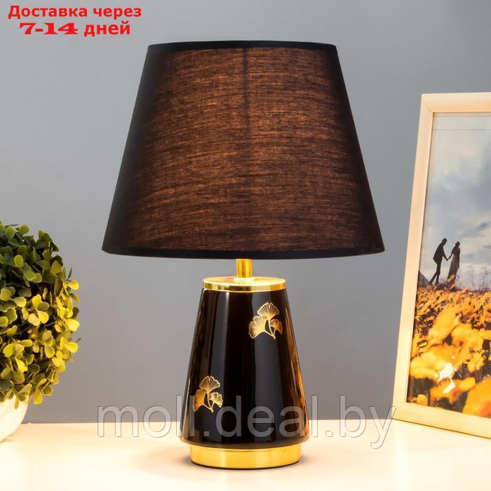 Настольная лампа Алира E14 40Вт черно-золотой 24х24х36 см - фото 2 - id-p194649522