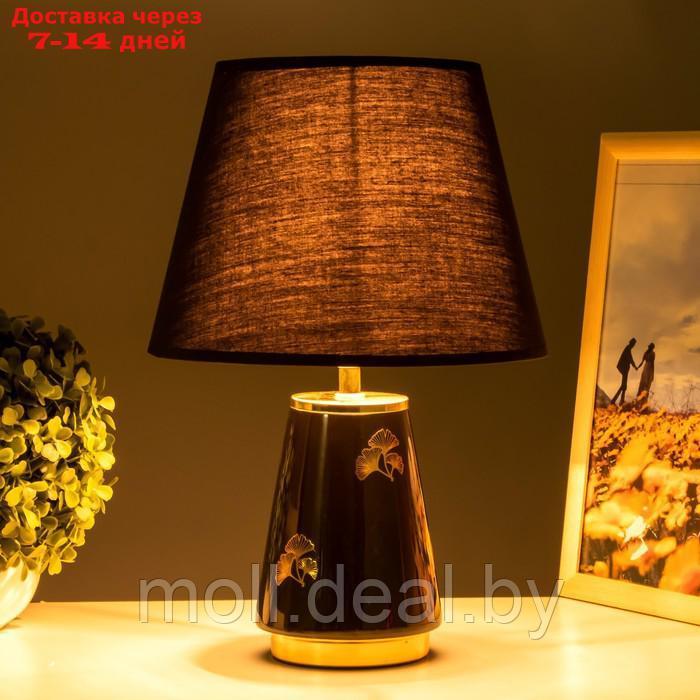 Настольная лампа Алира E14 40Вт черно-золотой 24х24х36 см - фото 3 - id-p194649522