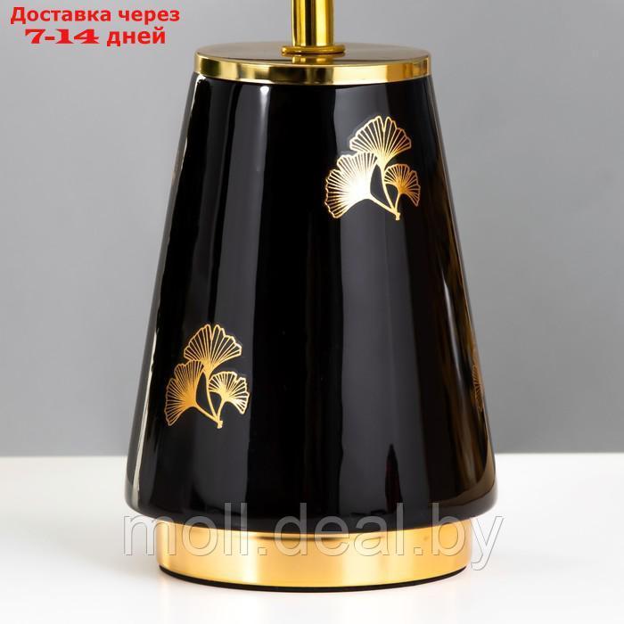 Настольная лампа Алира E14 40Вт черно-золотой 24х24х36 см - фото 5 - id-p194649522