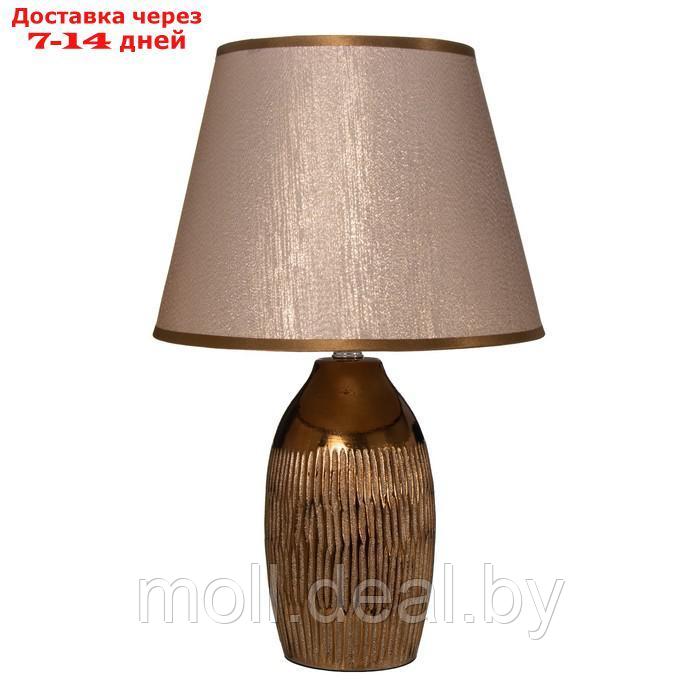 Настольная лампа "Селеста" Е14 40Вт медь 22х22х28 см - фото 8 - id-p194649548