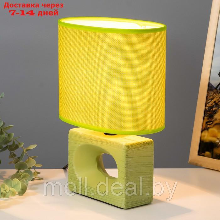 Настольная лампа "Мишель" Е14 40Вт зеленый 12,5х20х27 см - фото 2 - id-p194649552