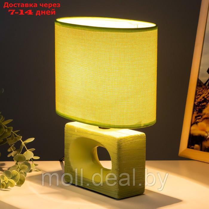 Настольная лампа "Мишель" Е14 40Вт зеленый 12,5х20х27 см - фото 3 - id-p194649552