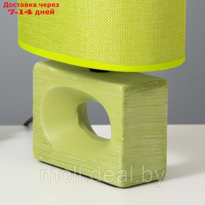 Настольная лампа "Мишель" Е14 40Вт зеленый 12,5х20х27 см - фото 5 - id-p194649552