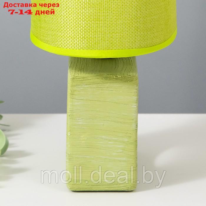 Настольная лампа "Мишель" Е14 40Вт зеленый 12,5х20х27 см - фото 7 - id-p194649552