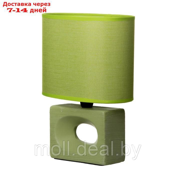 Настольная лампа "Мишель" Е14 40Вт зеленый 12,5х20х27 см - фото 8 - id-p194649552