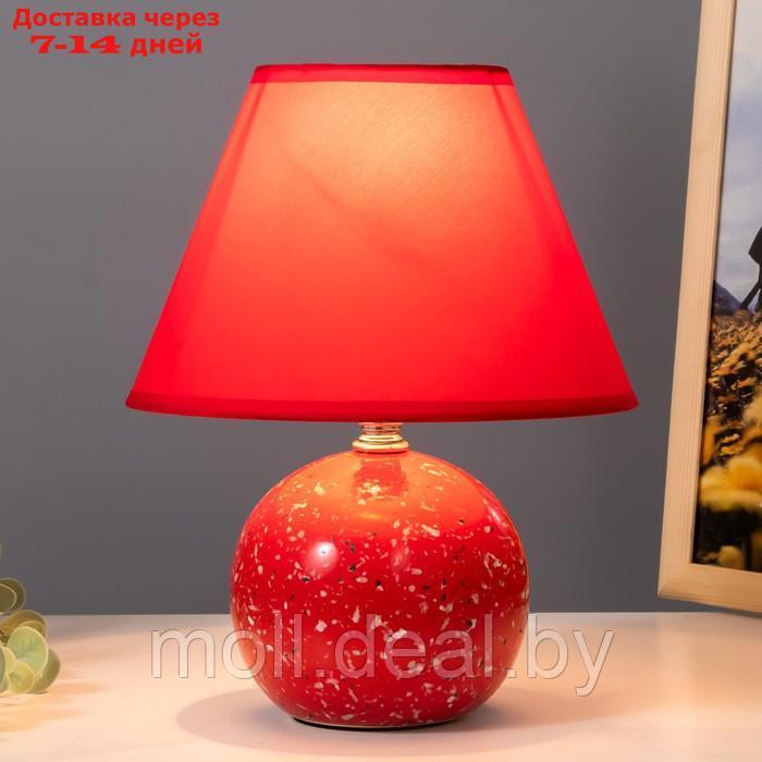 Настольная лампа "Антерс" Е14 40Вт красный 20х20х25 см - фото 2 - id-p194649578