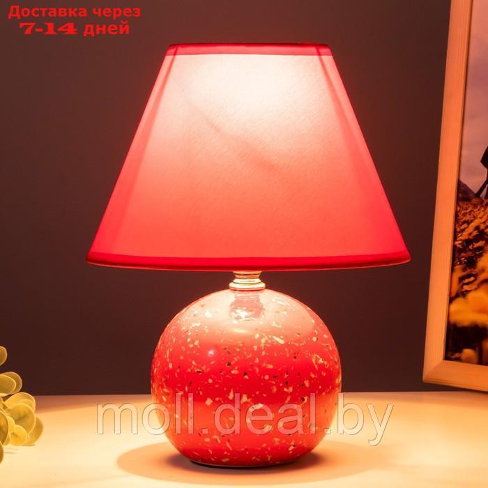Настольная лампа "Антерс" Е14 40Вт красный 20х20х25 см - фото 3 - id-p194649578