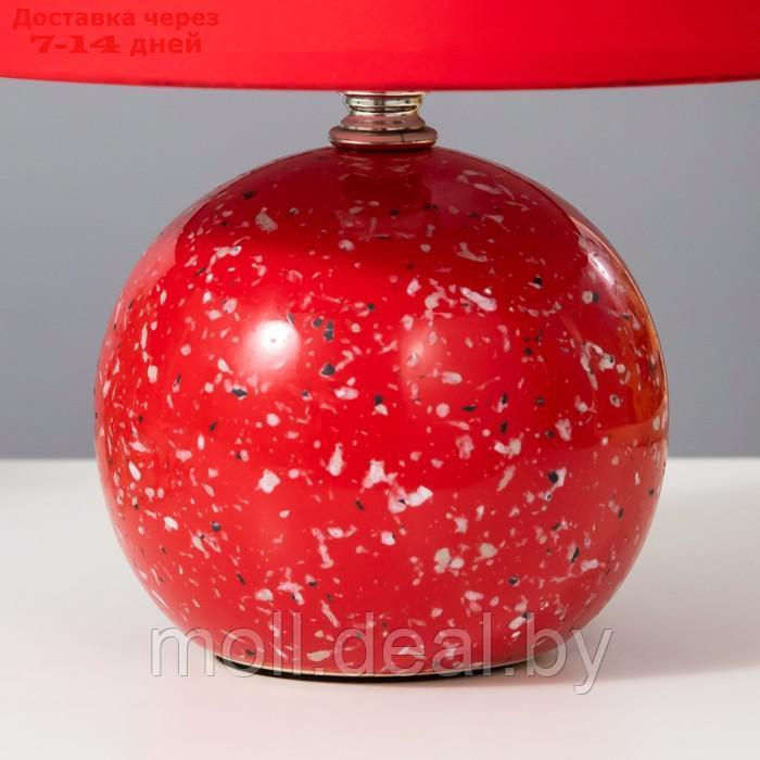 Настольная лампа "Антерс" Е14 40Вт красный 20х20х25 см - фото 5 - id-p194649578