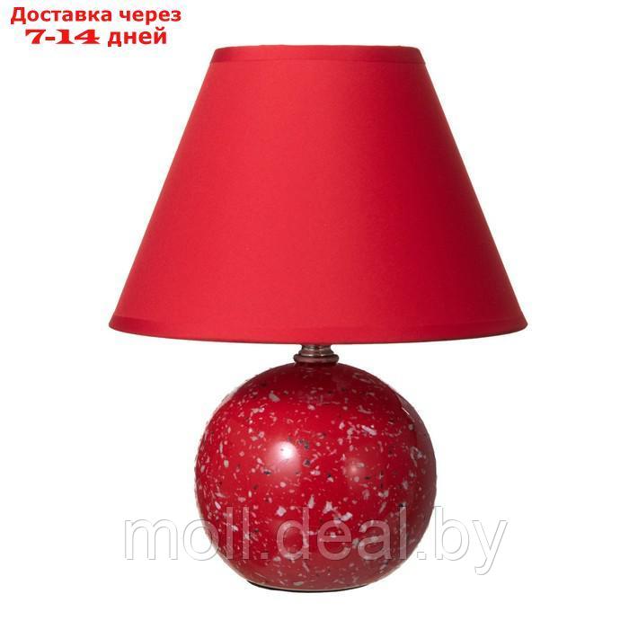 Настольная лампа "Антерс" Е14 40Вт красный 20х20х25 см - фото 7 - id-p194649578