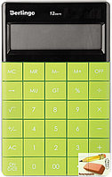 Калькулятор настольный Berlingo Power TX, 12 разр., двойное питание, зеленый