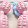 Роликовый ручной массажер универсальный (шея, тело, ноги, руки), 4 ролика ZEPMA MASSAGE Розовый, фото 10