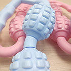 Роликовый ручной массажер универсальный (шея, тело, ноги, руки), 4 ролика ZEPMA MASSAGE Голубой, фото 8