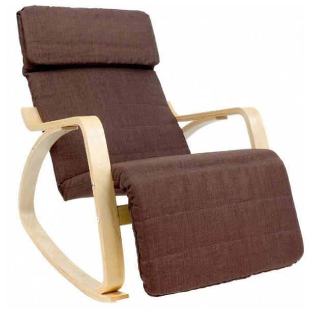 Кресло-качалка Calviano Relax 1103 коричневый - фото 1 - id-p194817313