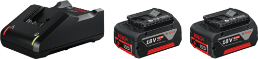Аккумулятор Bosch GBA18 18V 4.0 Ач (1600A019S0) с зарядным устройством Bosch GAL 18V-40 - фото 1 - id-p194756566