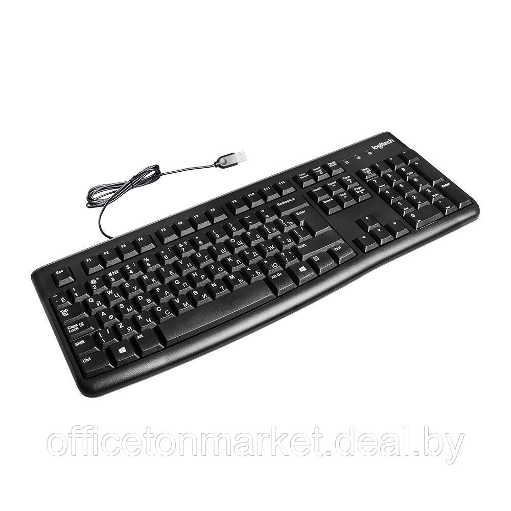 Клавиатура Logitech "K120", USB, проводная, черный - фото 1 - id-p194820209