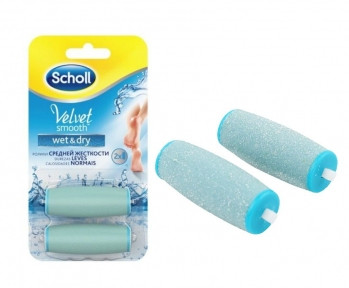 Ролики для электрической пилки Scholl Wet Dry (2 ролика в упаковке) - фото 1 - id-p93848601