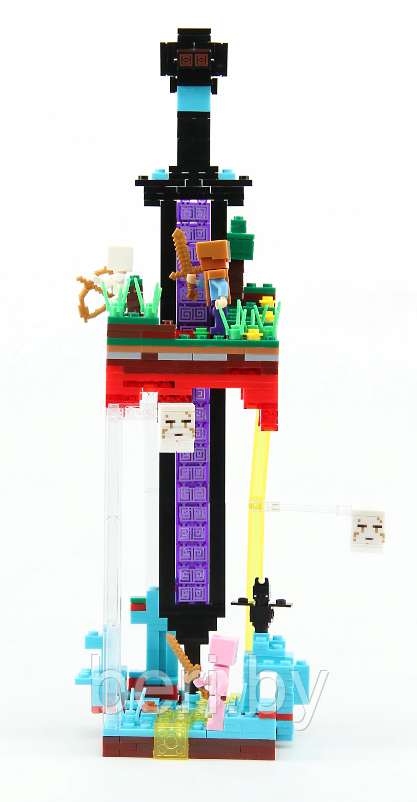 6060 Конструктор PRCK Minecraft «Защита статуи Меча», 461 деталь, свет, Аналог Лего Lego Minecraft - фото 3 - id-p194828066