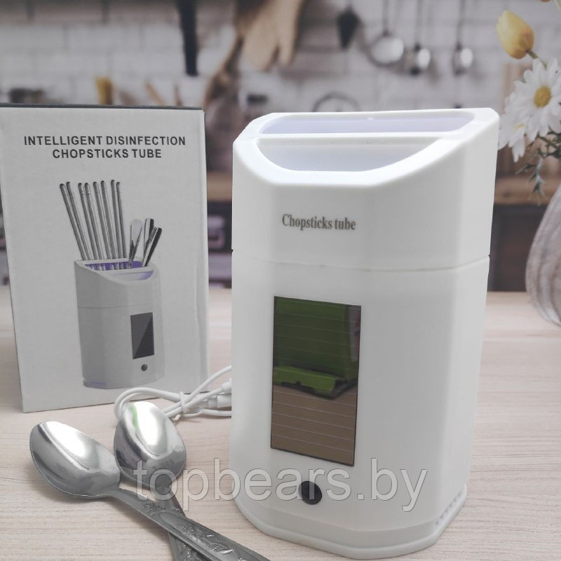 Подставка- стерилизатор для столовых приборов UV излучение Intelligent disinfection chopsticks tube FV-566 - фото 6 - id-p194828523