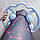 Роликовый ручной массажер универсальный (шея, тело, ноги, руки), 4 ролика ZEPMA MASSAGE Голубой, фото 4