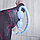 Роликовый ручной массажер универсальный (шея, тело, ноги, руки), 4 ролика ZEPMA MASSAGE Голубой, фото 5