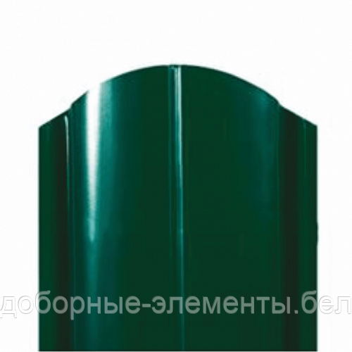 Металлический штакетник "Европланка 120" RAL6005 зеленый (односторонний), фото 1