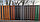 Металлический штакетник "Европланка 120" RAL3005 матовый вишня (односторонний), фото 4