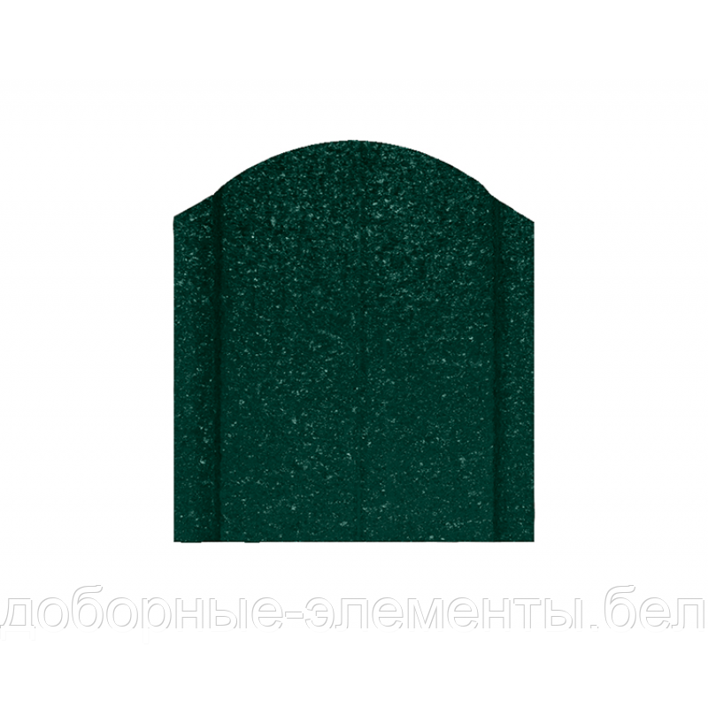 Металлический штакетник "Европланка 120" RAL6005 матовый зеленый (односторонний), фото 1