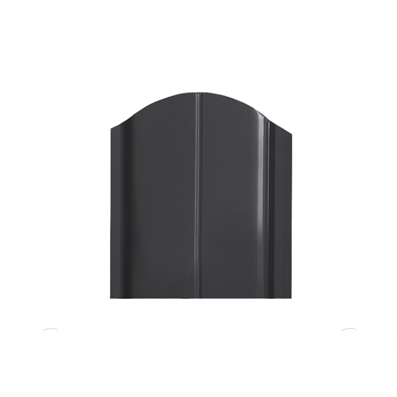 Металлический штакетник "Европланка 120" RAL7024 серый (односторонний) - фото 10 - id-p194828885