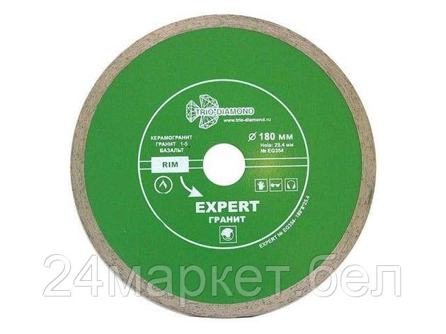 TRIO-DIAMOND Китай Алмазный круг 180х25,4мм по керамике сплошн.ультратонкий Hot Press (1.8мм) (Trio-Diamond), фото 2