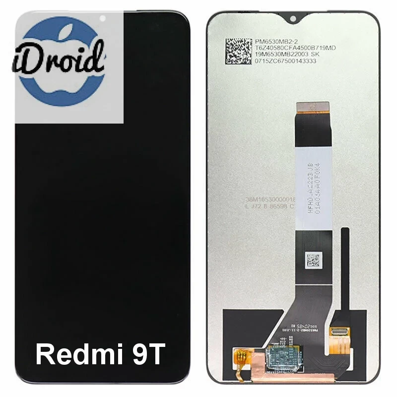 Дисплей (экран) Xiaomi Redmi 9T оригинал (M2010J19SG) с тачскрином, черный цвет