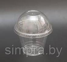 Креманка прозрачная 270 мл PET d-95 мм стакан с купольной крышкой