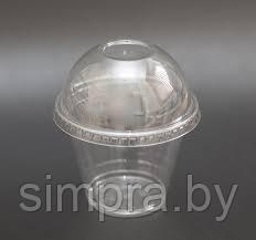 Креманка прозрачная 270 мл PET d-95 мм стакан с купольной крышкой - фото 1 - id-p194851962