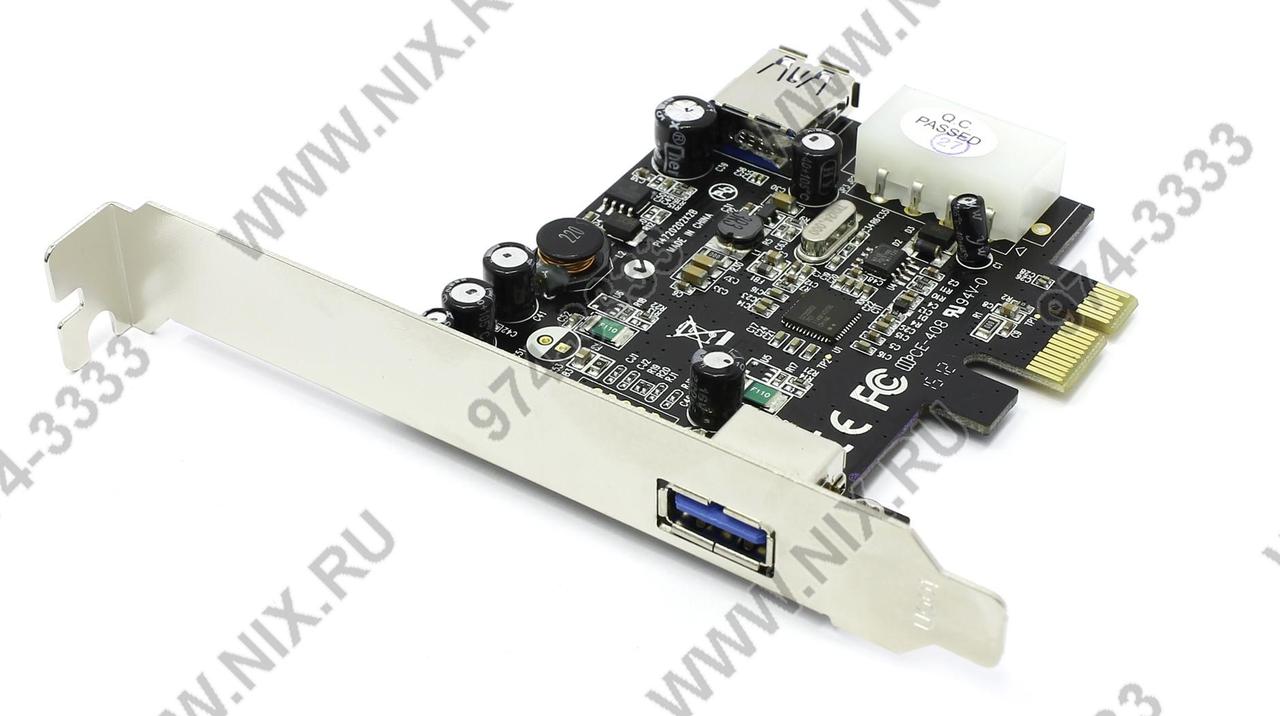 STLab U-720 (RTL) PCI-Ex1, USB3.0, 1 port-ext, 1 port-int