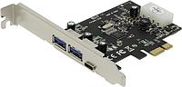 STLab U-1340 (RTL) PCI-Ex1, USB3.0, 2 port-ext, USB-C 1port-ext